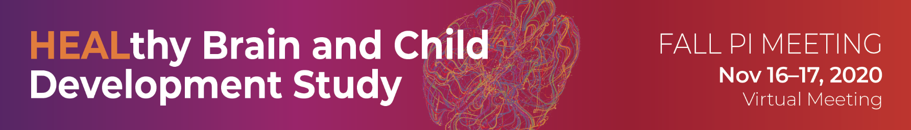 HEALthy Brain and Child Development Study - Virtual Fall 2020 PI Meeting